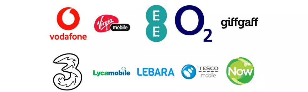 Supported networks logos